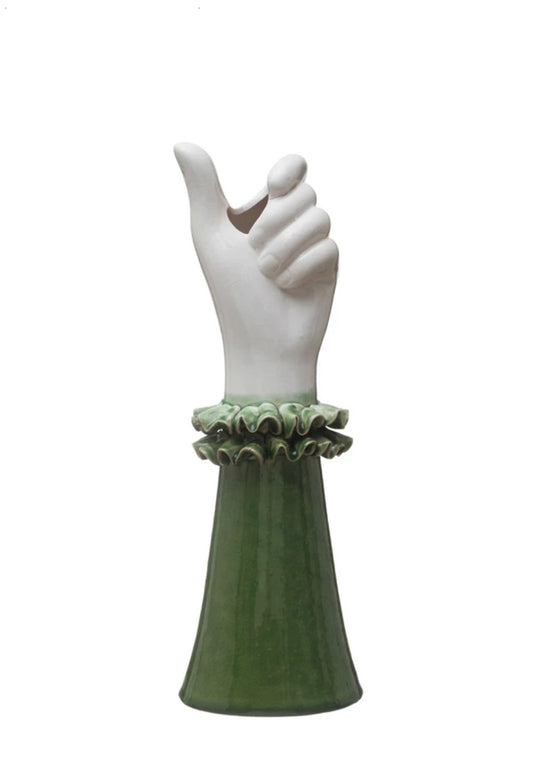 Green Sleeve Vase