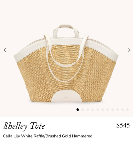 Hammitt Shelley Resort Tote-Calla Lily Raﬃa