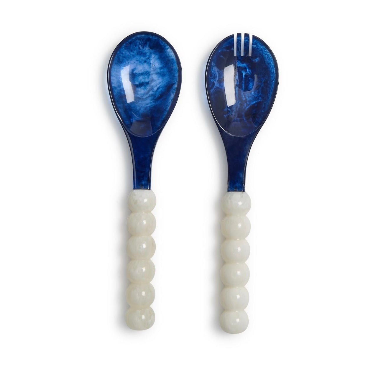 Blue & White Salad Servers