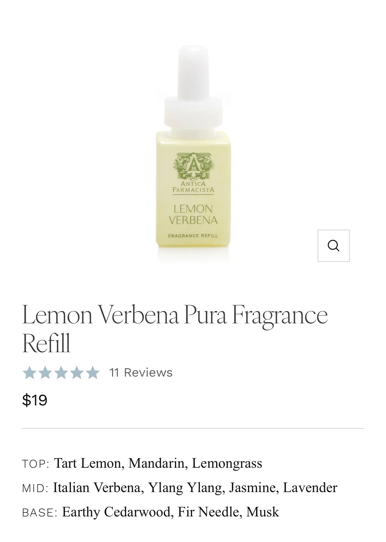 Antica Farmacista PURA Refill Lemon Verbena