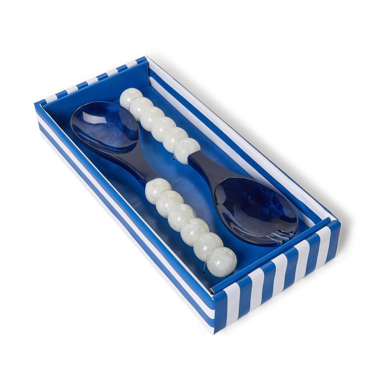 Blue & White Salad Servers
