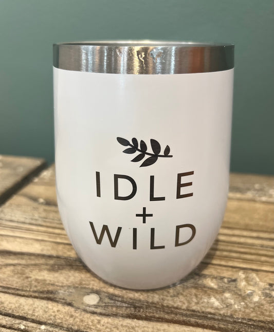 Idle + Wild Stemless Stainless Insulated Wine Tumbler