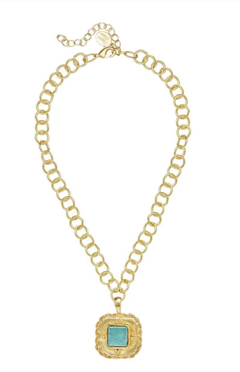 Susan Shaw Madeline Necklace Glacial Blue