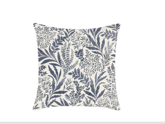 Mulberry Denim Blue Pillow 22x22