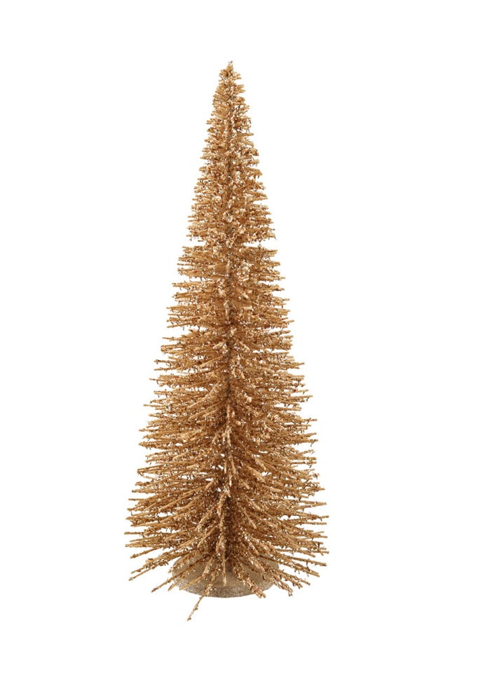Wood Tree with Iridescent Mica Flakes & Glitter, Natural