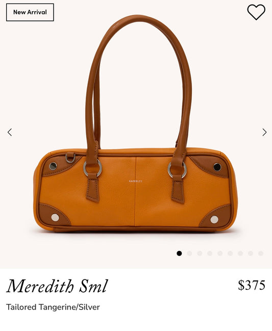Hammitt Meredith Small Tangerine and Silver
