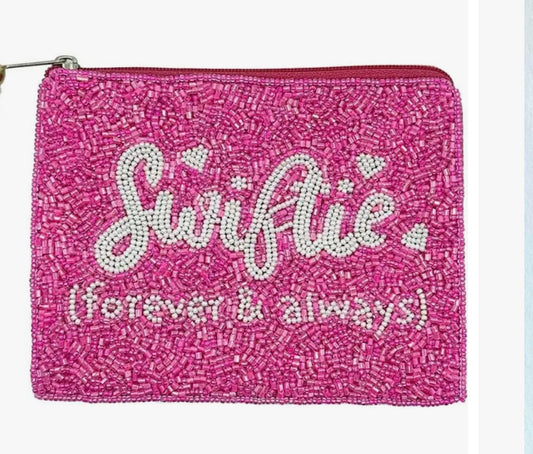 “Swiftie” Beaded Coin Wallet