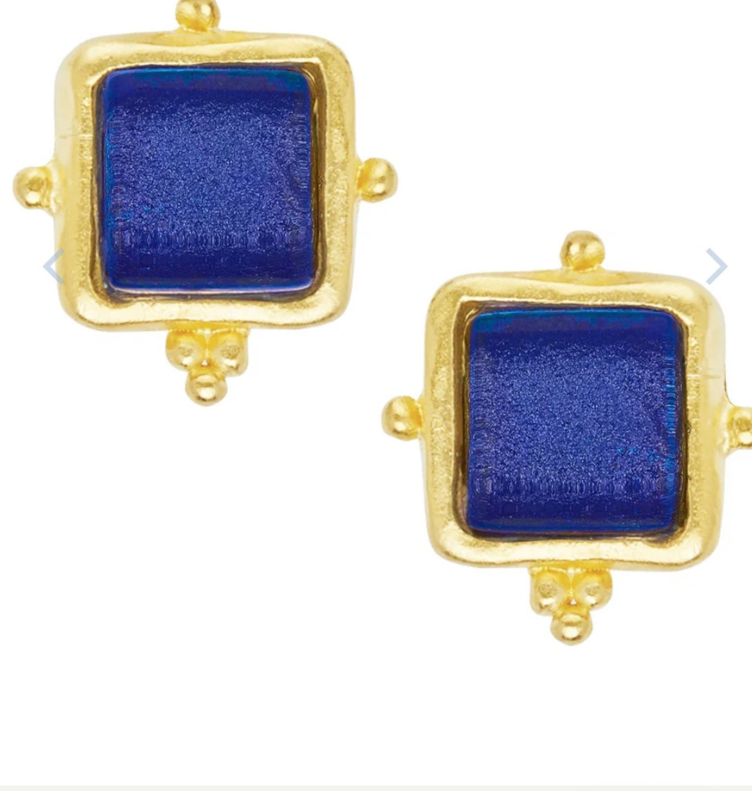 Susan Shaw Madeline Studs Navy