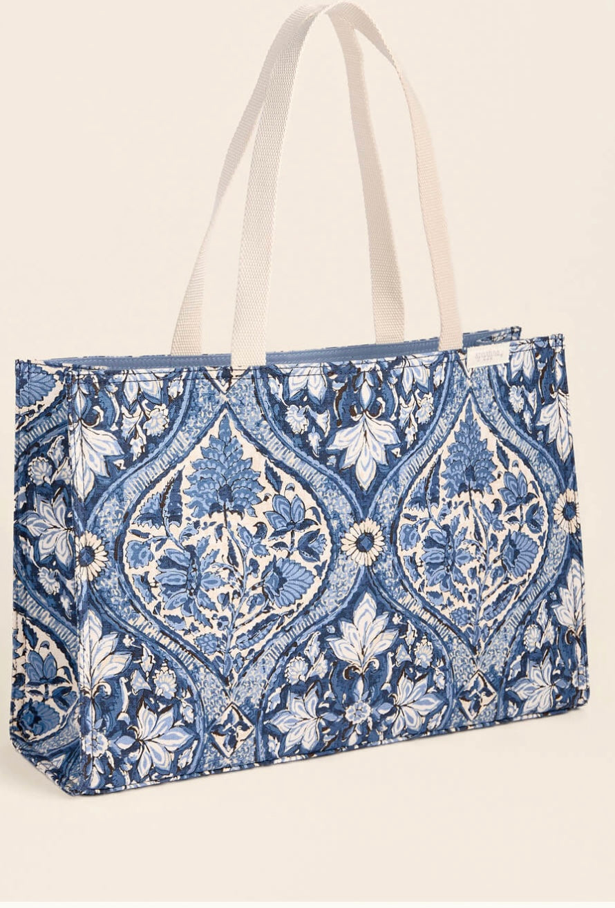 Market Tote Japonica Cartouche Blue