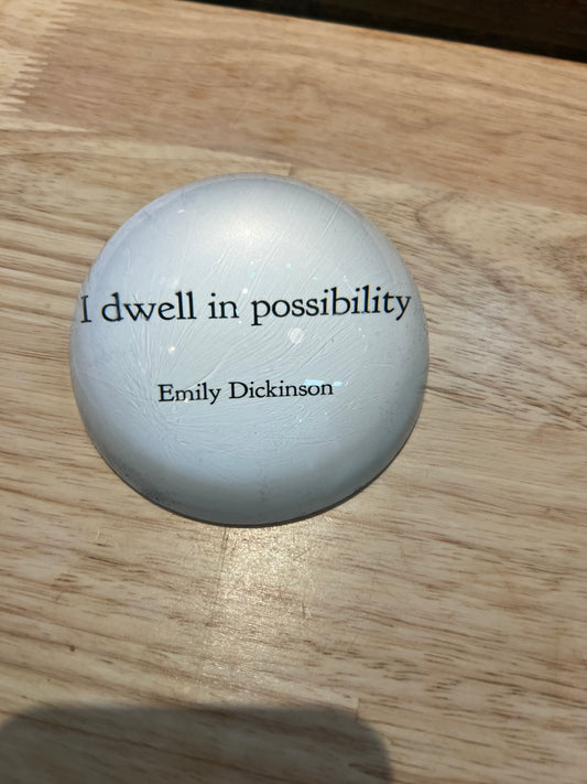 Emily Dickinson Quote Paperweight
