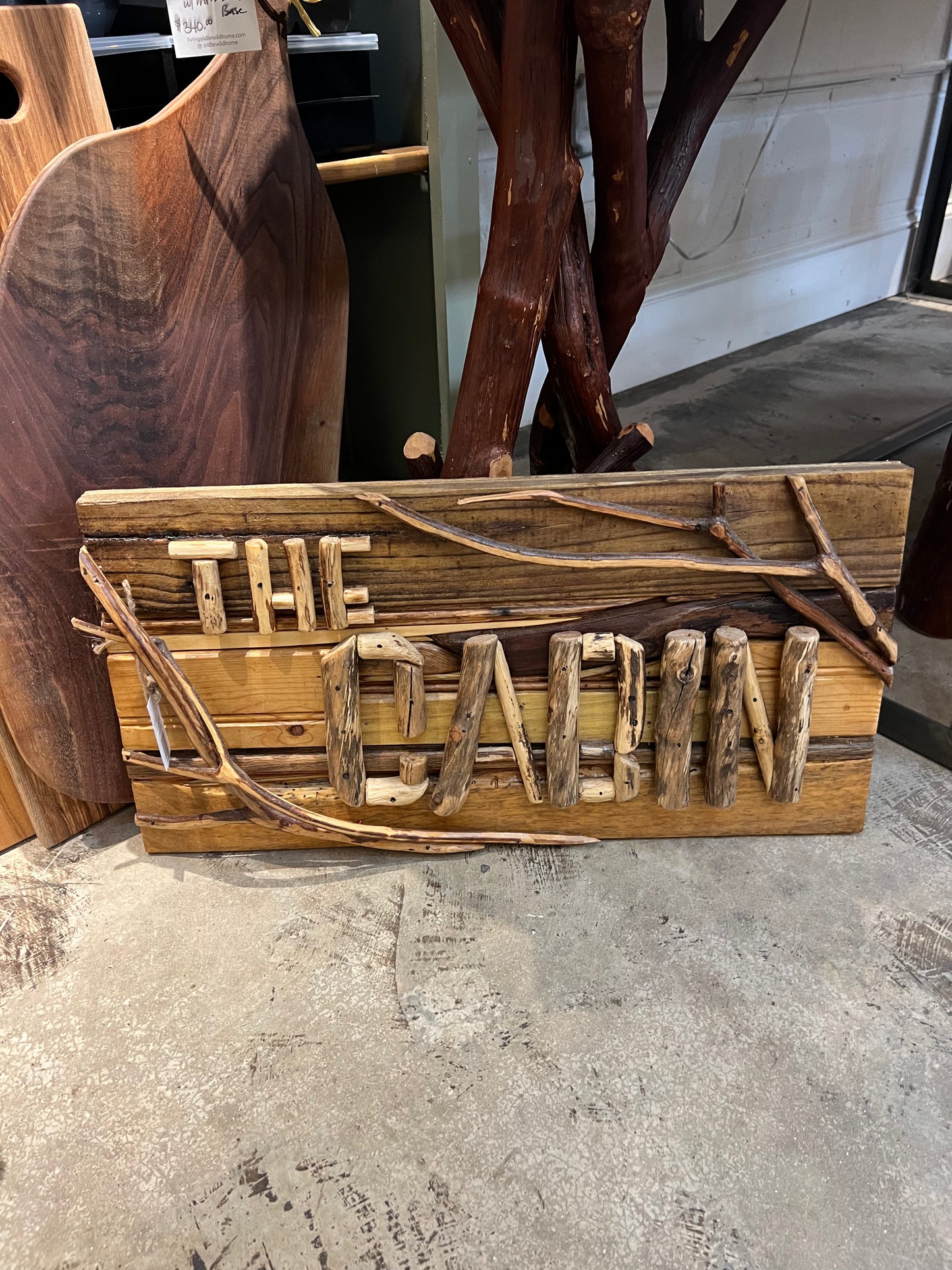“The Cabin” Wood Sign