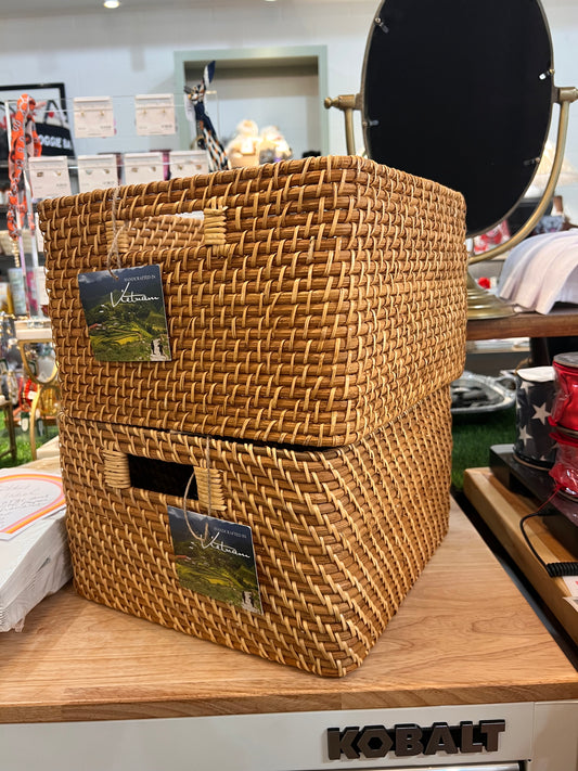 Burma Rattan Storage Box