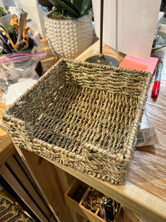 Hand-Woven Seagrass Napkin Holder Lunch Napkin size