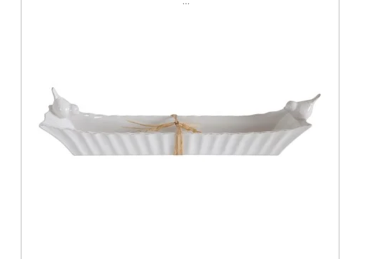 Ceramic Cracker Dish with 2 Birds