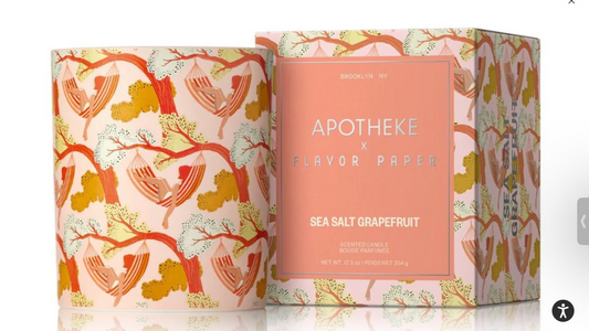 Apotheke x Flavor Paper Sea Salt Grapefruit Ceramic Candle