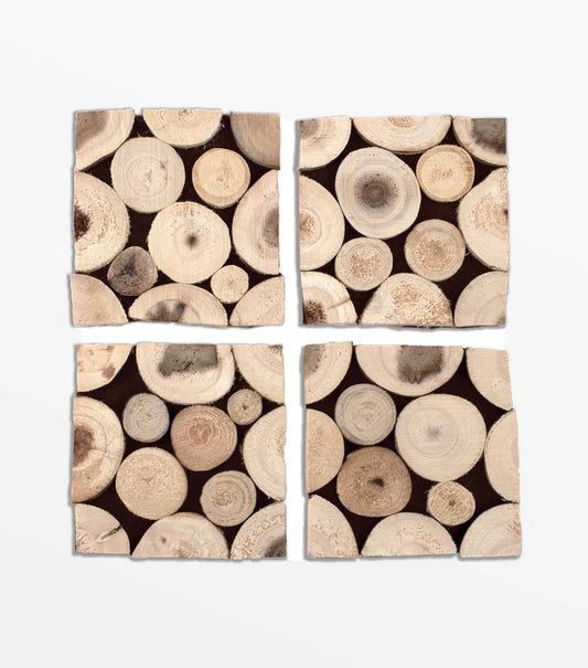 Branch wood coasters