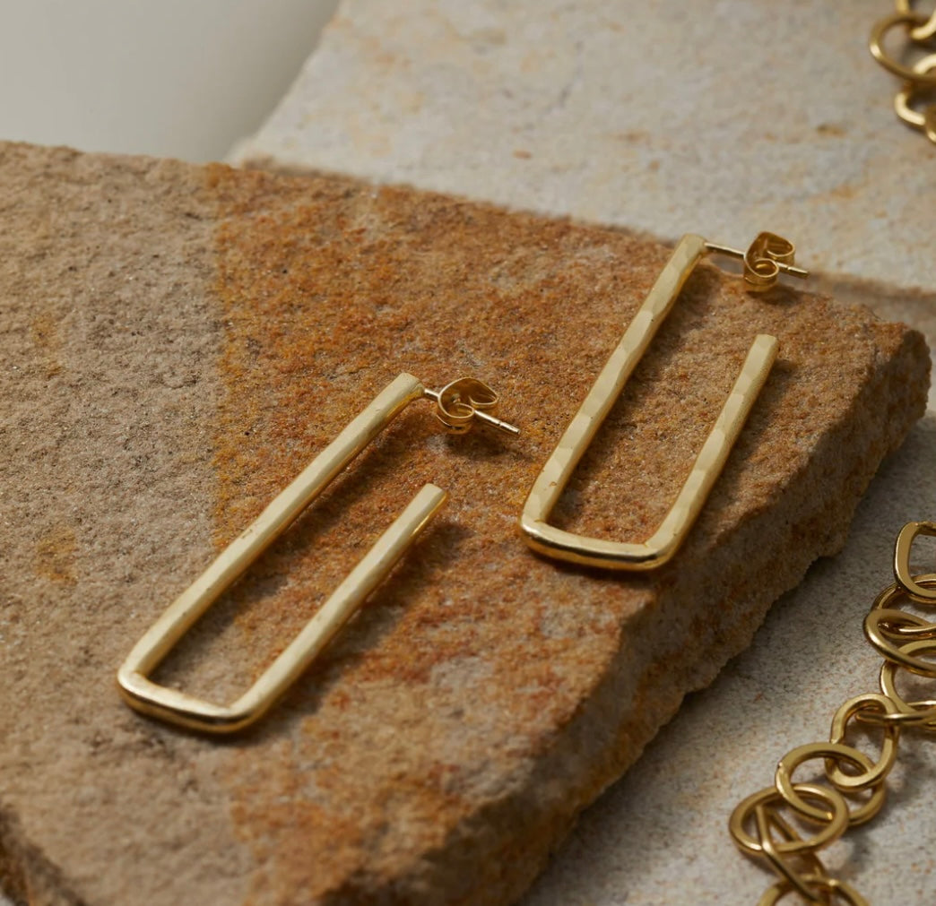 Rectangular earrings