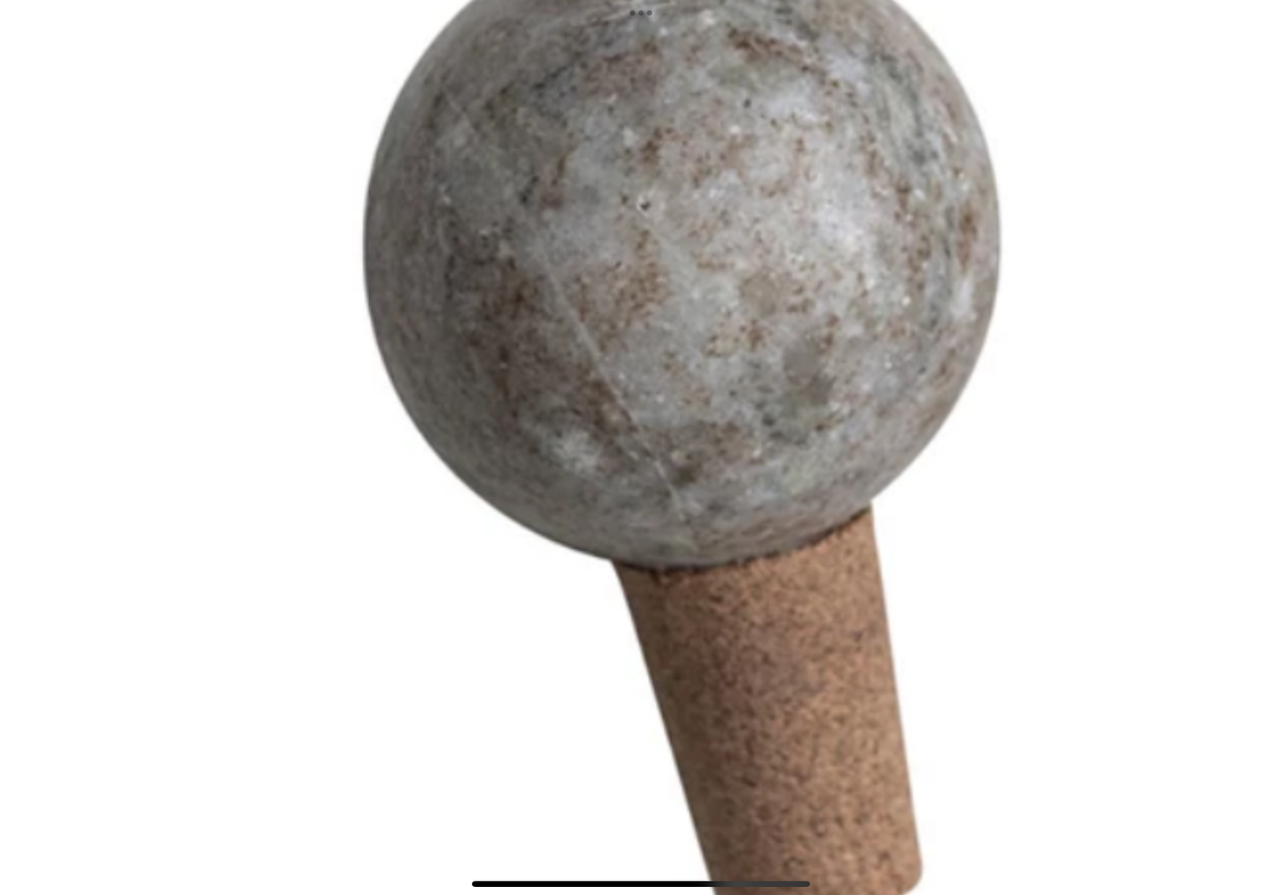 Marble & Cork Bottle Stopper