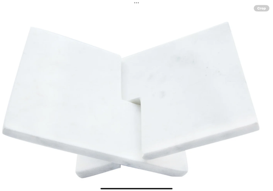 Interlocking Marble Book Holder