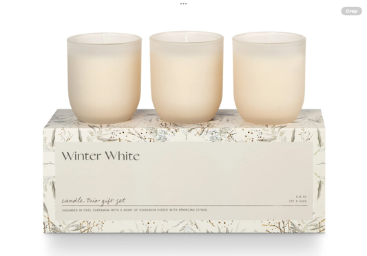 Illume Winter White Candle Trio Gift Set