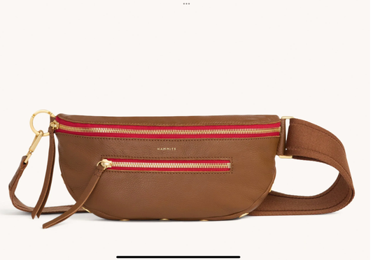 Hammitt Charles Crossbody- Mahogany Pebble