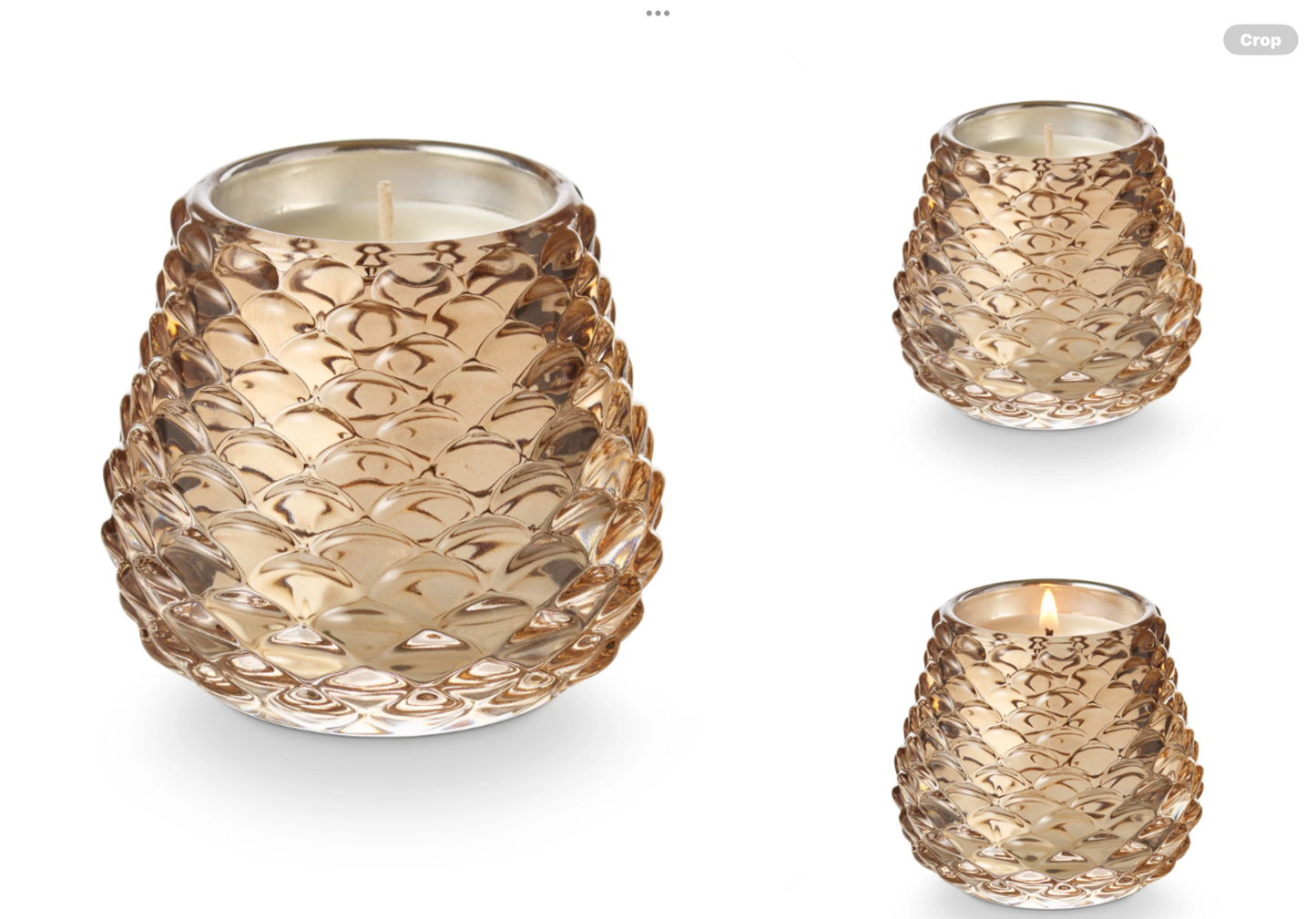 Illume Winter White Pinecone Votive Candle