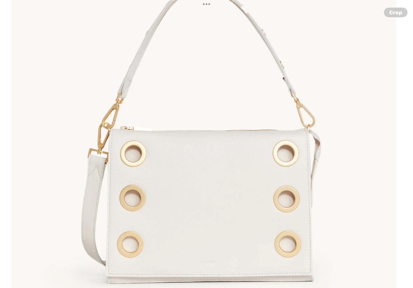 Hammit Montana Clutch Lg Calla Lily White