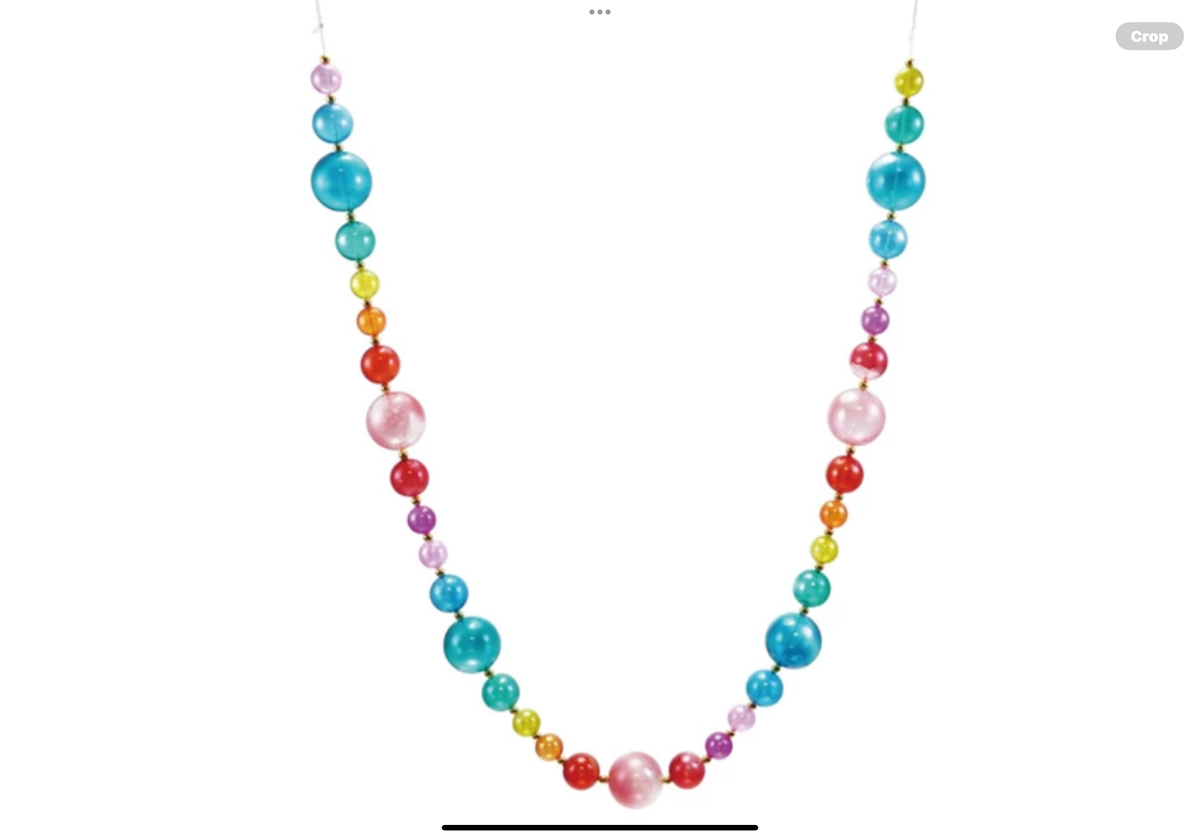 72"L Plastic Ball Garland, Multi Color