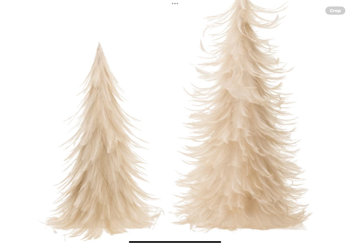 Feather Tree Cream Color Large