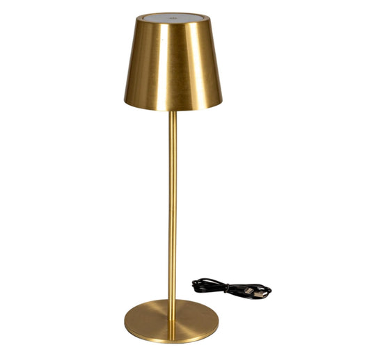 Rd Metal LED Table Lamp Touch Sensor Brushed Brass