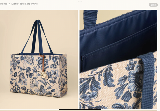 Spartina Market Tote Serpentine
