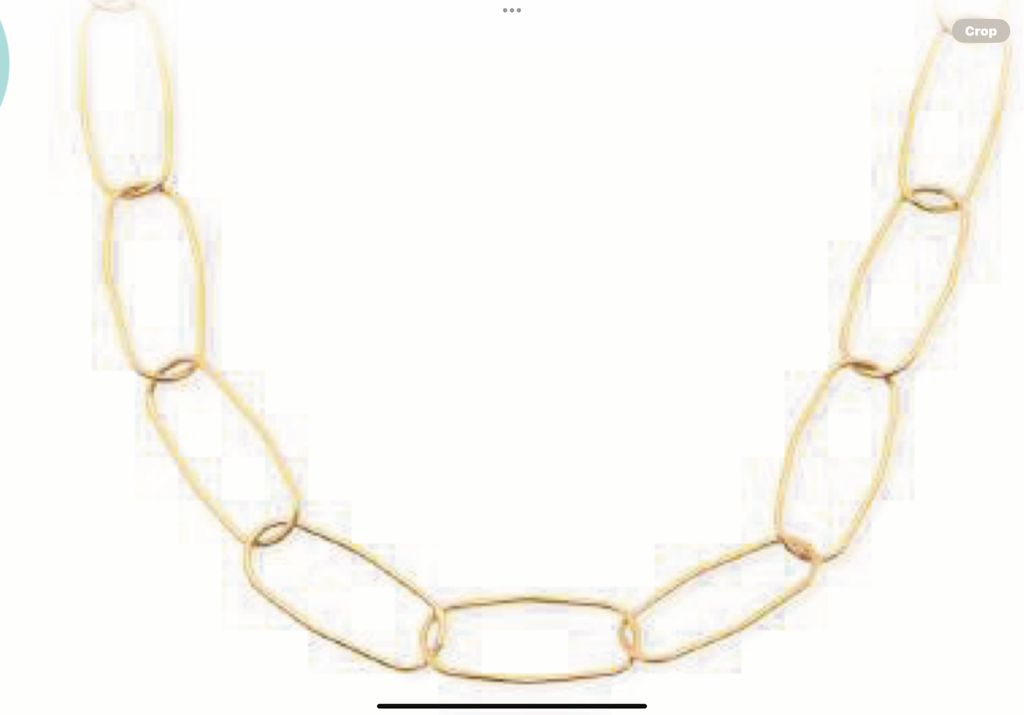 Leslie Curtis Gabriel Chunky Paperclip Gold Necklace