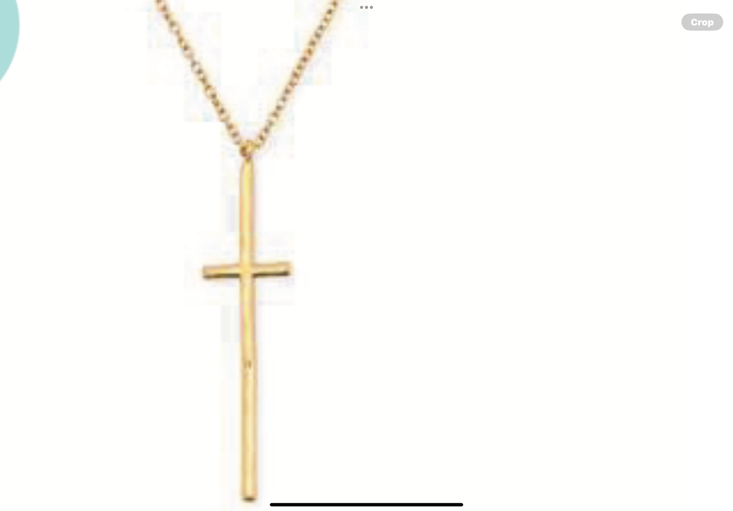 Leslie Curtis Noah Gold Cross On Chain Necklace
