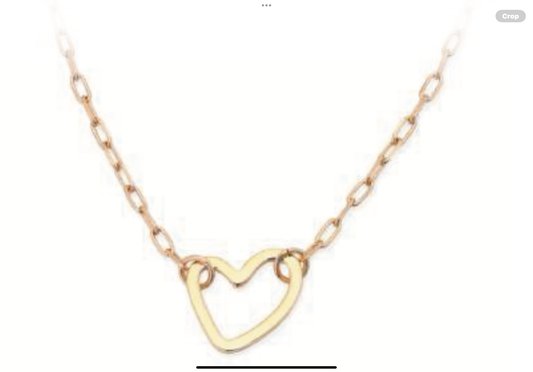 Leslie Curtis Parker Gold Heart Necklace