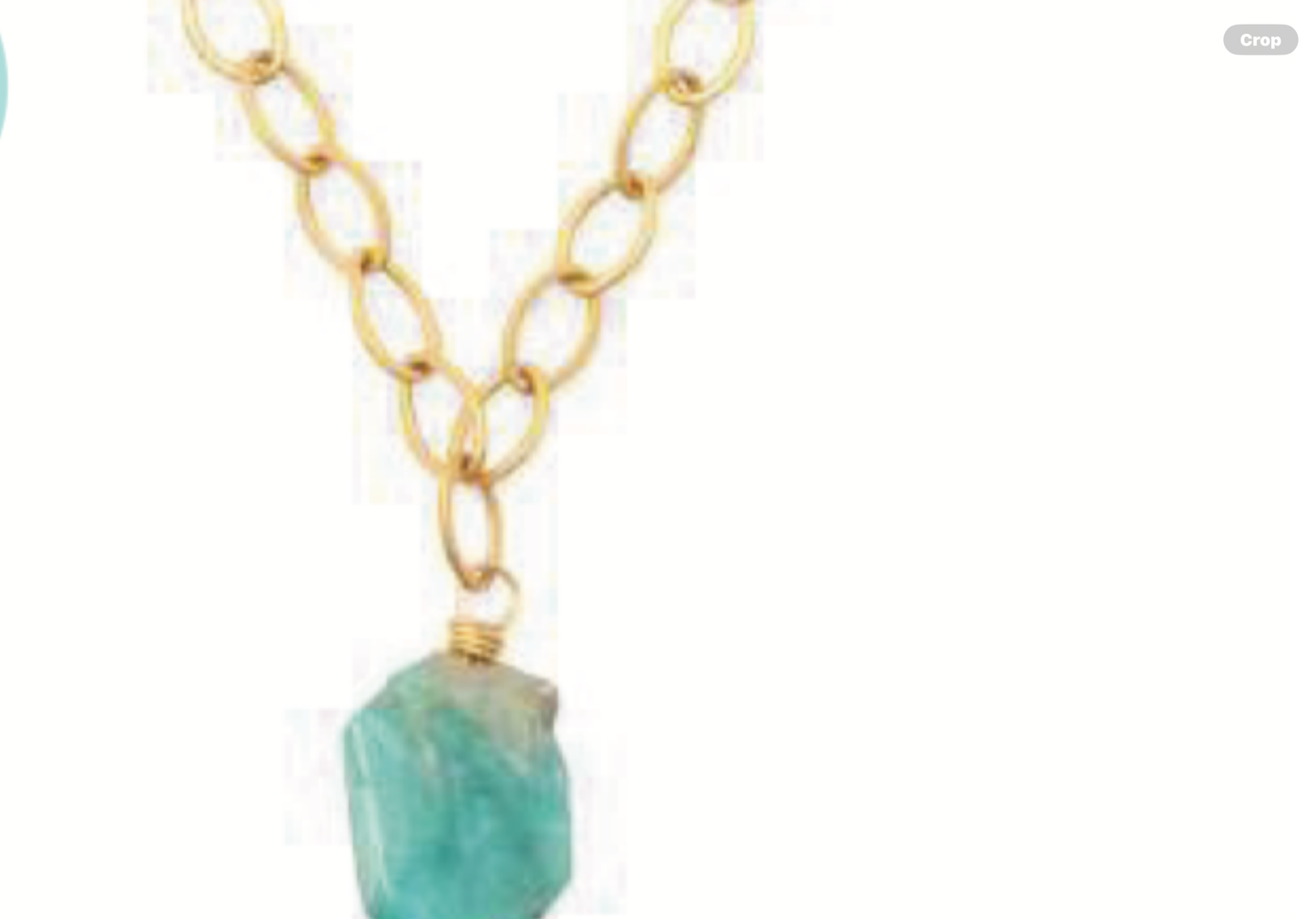 Leslie Curtis Scout Chunky Amazonite Stone Necklace