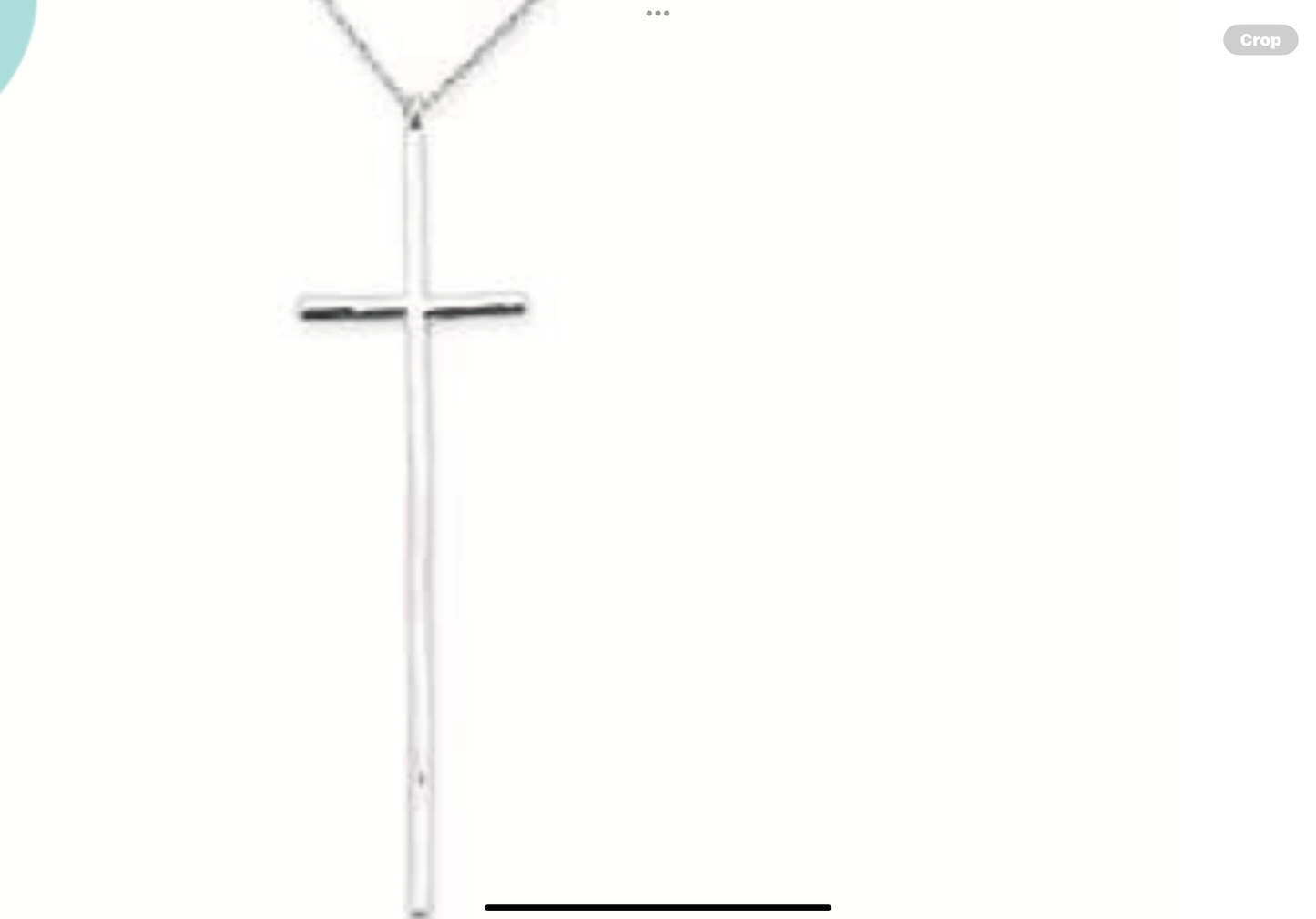 Leslie Curtis Peyton Silver Hammered Thin Cross Necklace