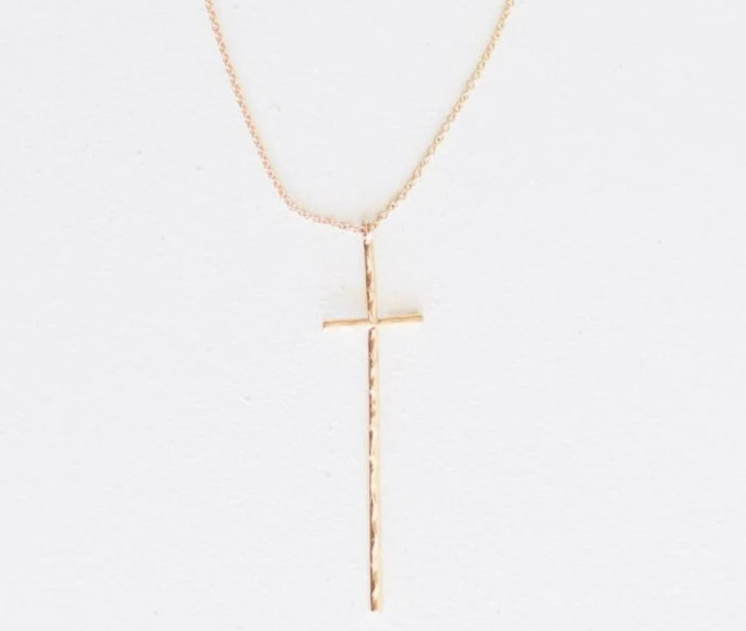 Leslie Curtis Peyton Gold Cross Necklace