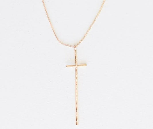 Leslie Curtis Peyton Gold Cross Necklace