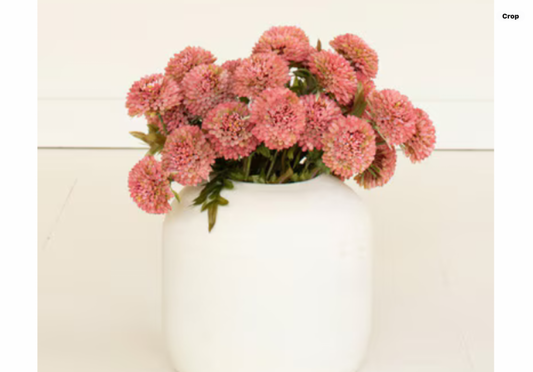 Bunch of Seven Faux Dahlias Blush