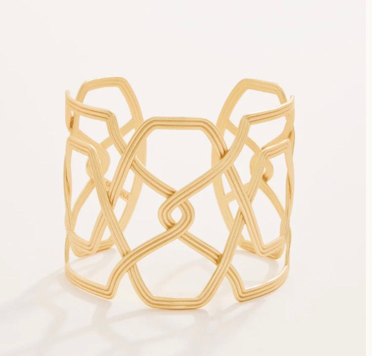Spartina Trellis Cuff Gold