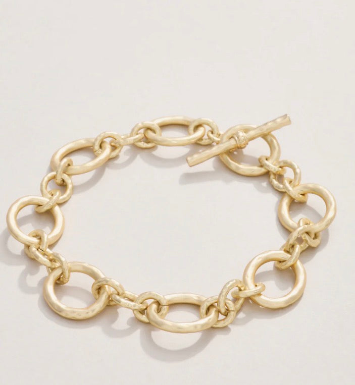 Spartina DeVaul Chain Toggle Bracelet Gold