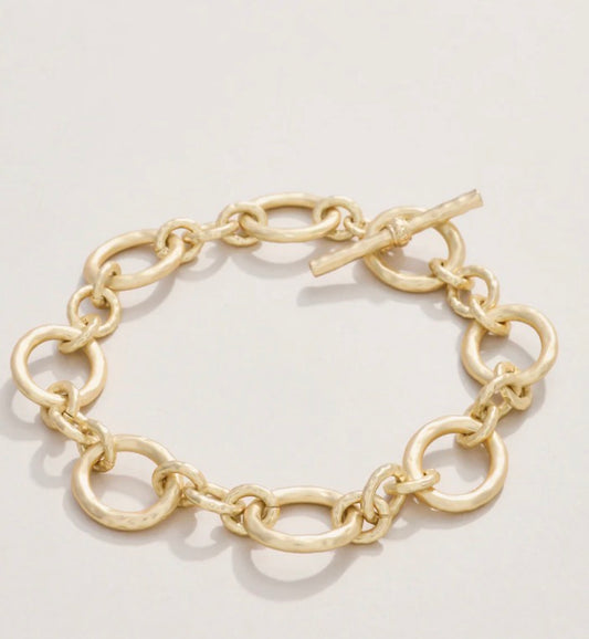 Spartina DeVaul Chain Toggle Bracelet Gold