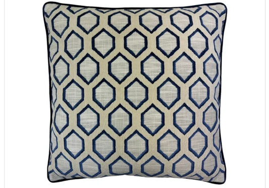 Centerpoint Indigo Throw Pillow 22 Inch