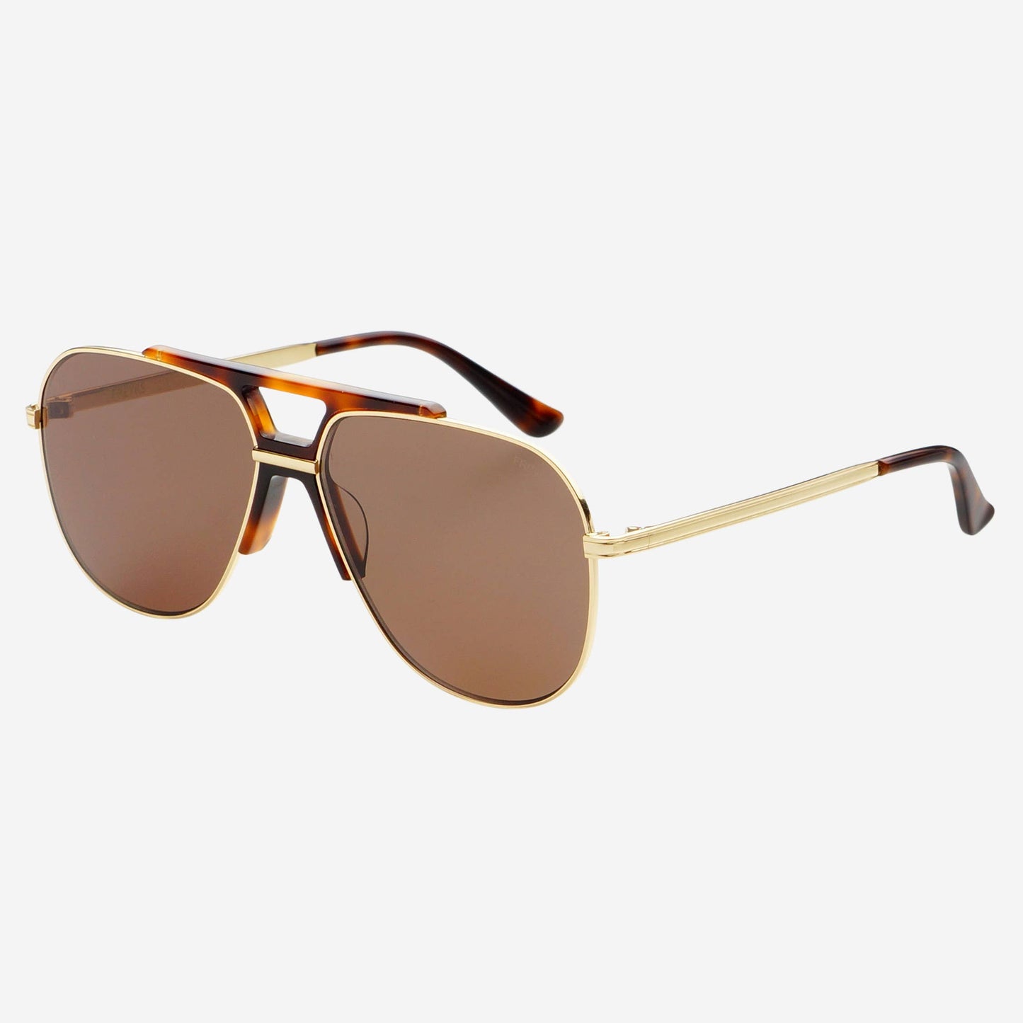 Logan ( NEW ) Acetate Aviator Unisex Sunglasses : Dark Brown