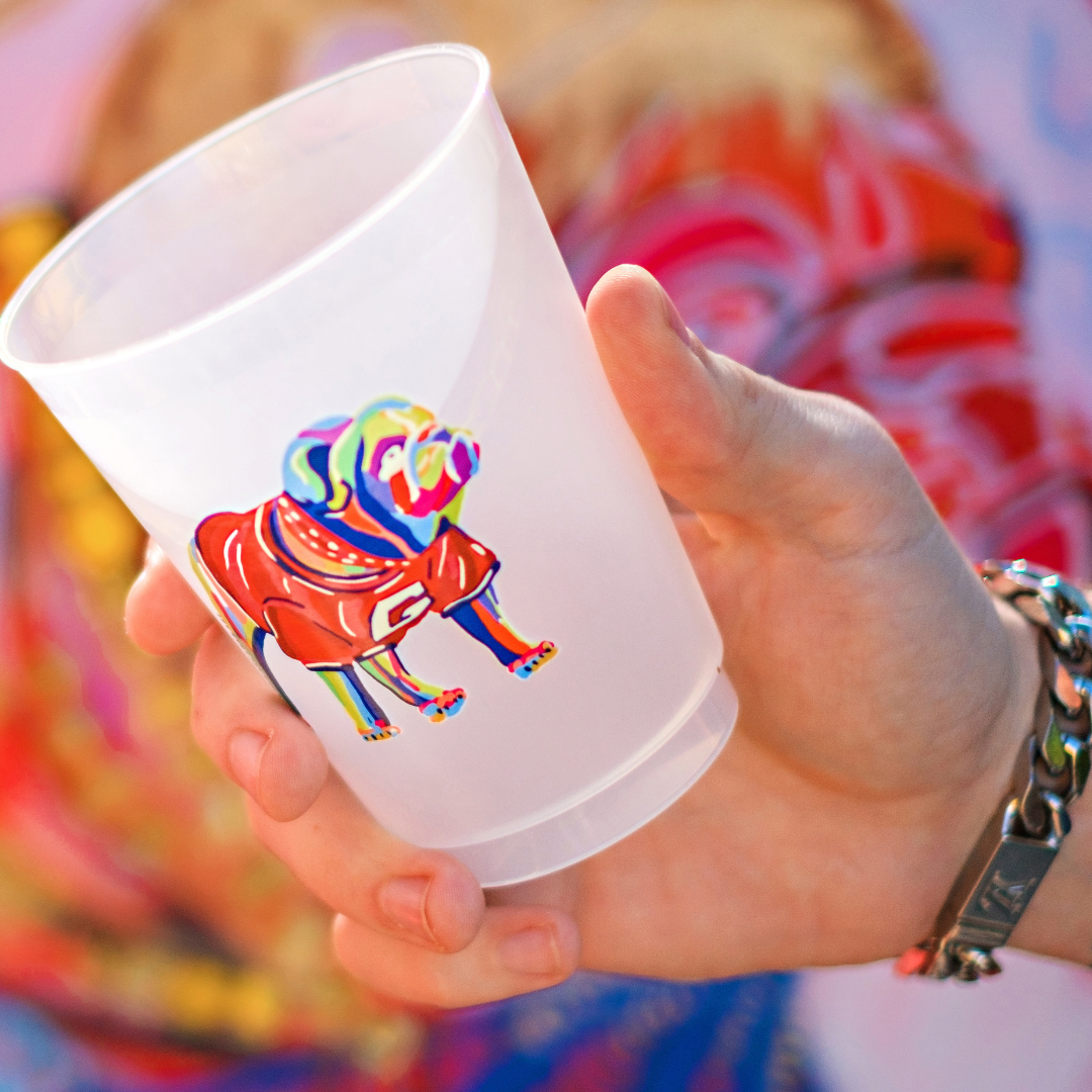 Classic City Dawg Cups: Set of 4