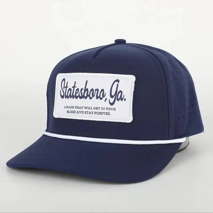 Statesboro, GA Patch Hat with Rope