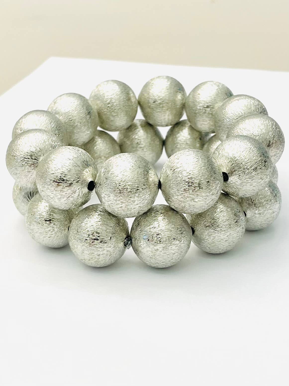 Big Ball Bracelet - Brushed Silver