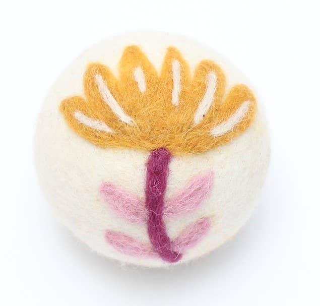 Flowers: Eco Wool Dryer Balls Fair Trade: Daisy
