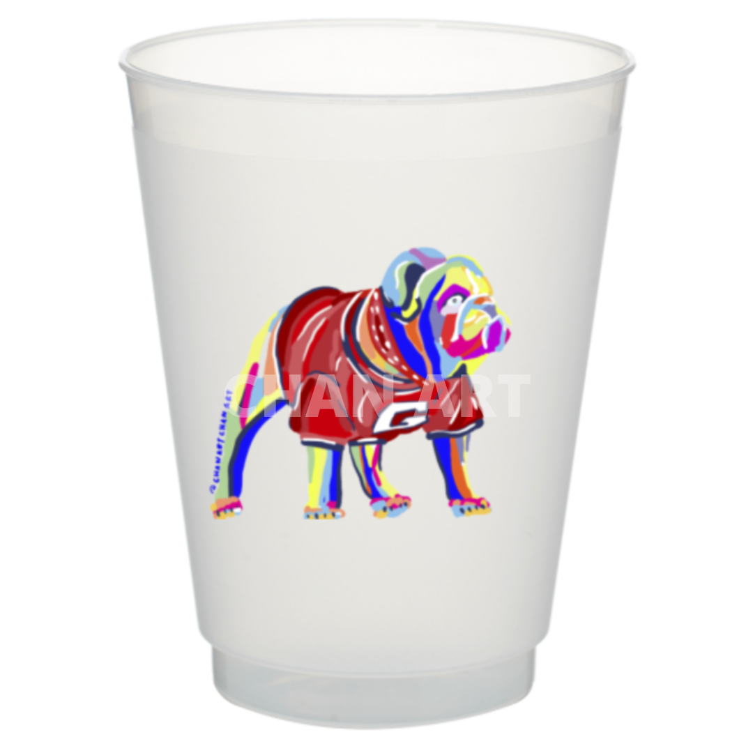 Classic City Dawg Cups: Set of 4