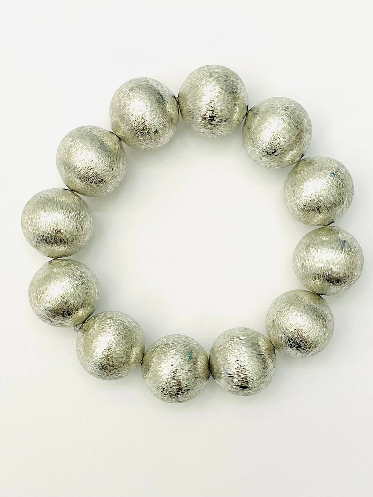 Big Ball Bracelet - Brushed Silver